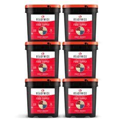 720 Serving Freeze Dried Fruit Bucket (6, 120 serving buckets)